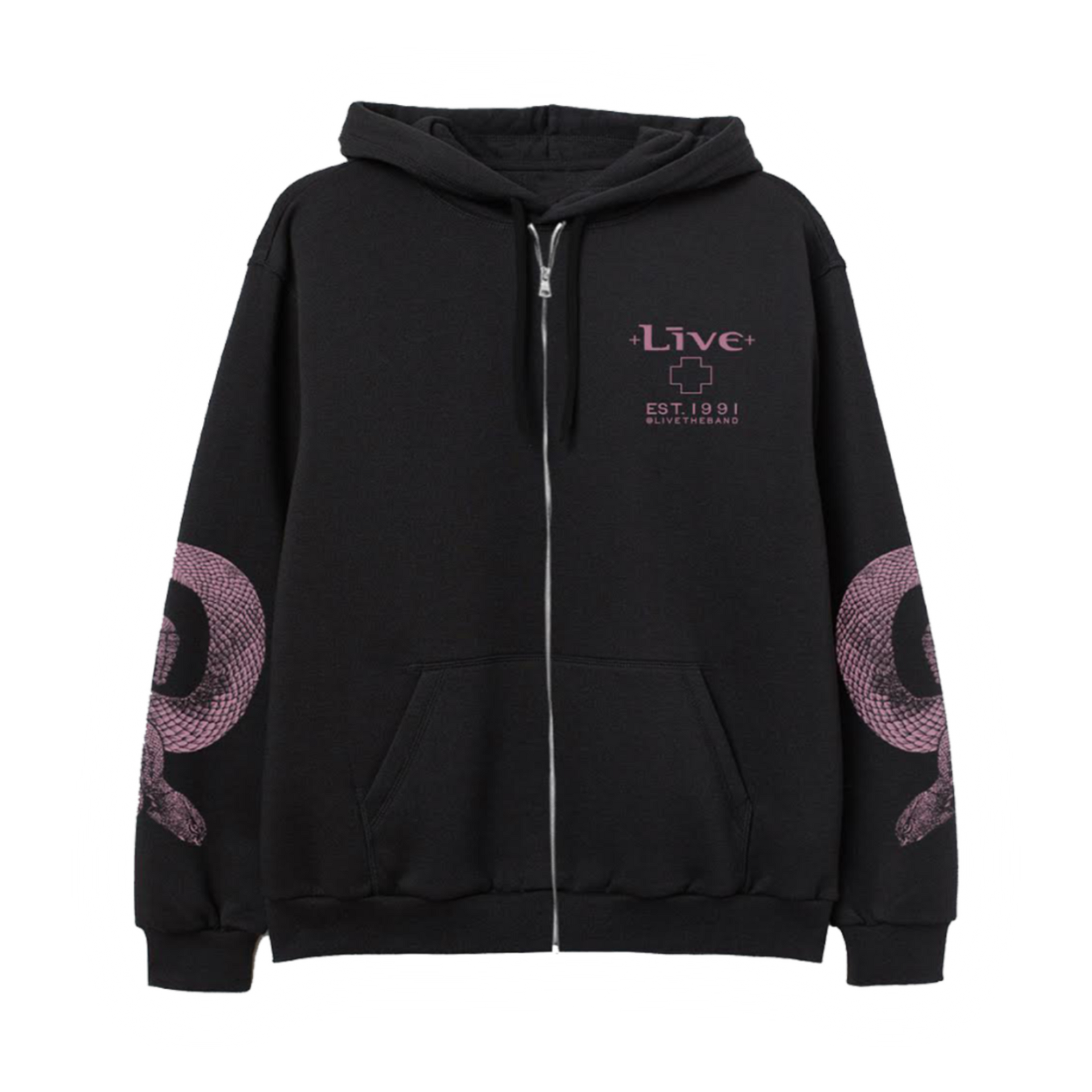 Black Snake Zip Hoodie – +LIVE+ Black Snake Zip Hoodie – +LIVE+