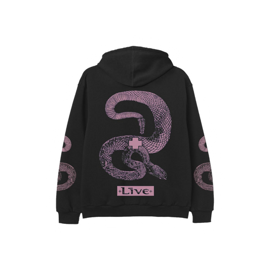 Black Snake Zip Hoodie